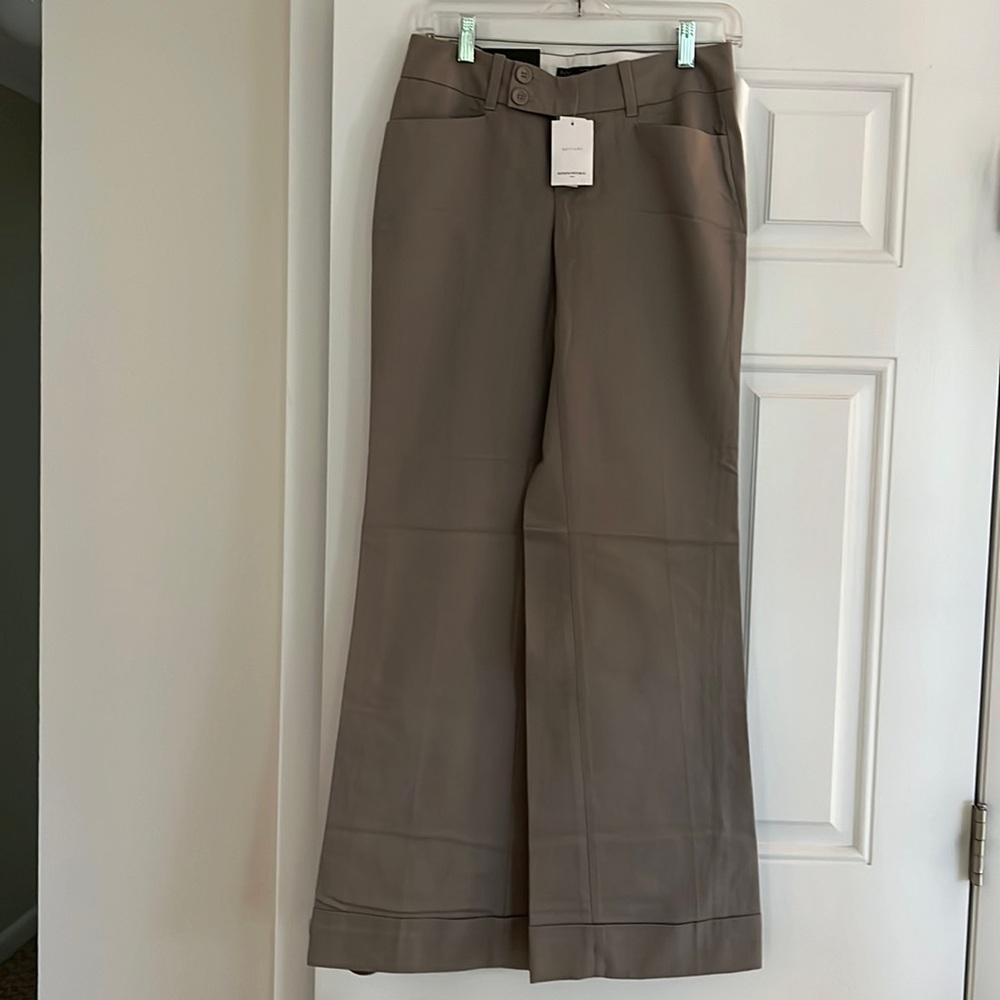 NWT Banana Republic Jackson Fit Wide Leg Khakis, 0